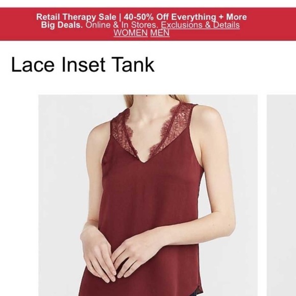 Express Lace inset tank - Picture 2 of 3